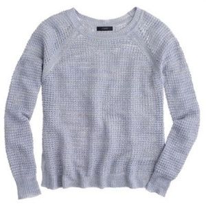 J. Crew Gray Waffle Beach Sweater